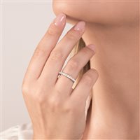 Anillo Mirco Visconti Mujer Vera  in Oro blanco Diamante 0.19 Ct DS81/EI30 - DS81/EI30